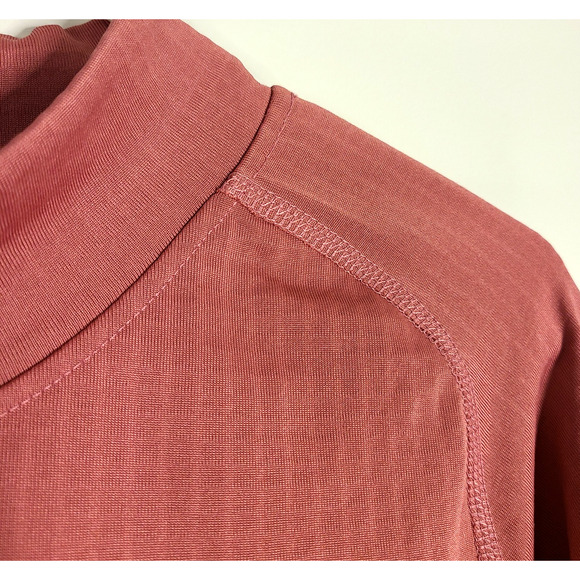 Carhartt Force Relaxed Fit Long Sleeve Pullover Mock Neck Sweatshirt Small Mauve - Picture 4 of 13